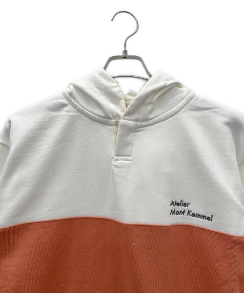 ATELIER MONT KEMMEL（アトリエモンケメル）ATELIER MONT KEMMEL (アトリエモンケメル) LINE HOODY ホワイト サイズ:SIZE Freeの古着・服飾アイテム
