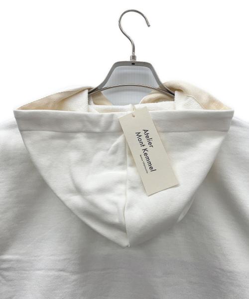 ATELIER MONT KEMMEL（アトリエモンケメル）ATELIER MONT KEMMEL (アトリエモンケメル) LINE HOODY ホワイト サイズ:SIZE Freeの古着・服飾アイテム