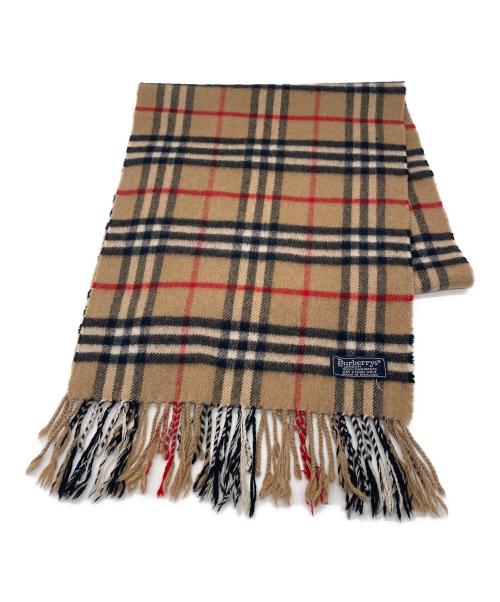 Burberry's（バーバリー）Burberry's (バーバリーズ) ノバチェックマフラー ブラウンの古着・服飾アイテム