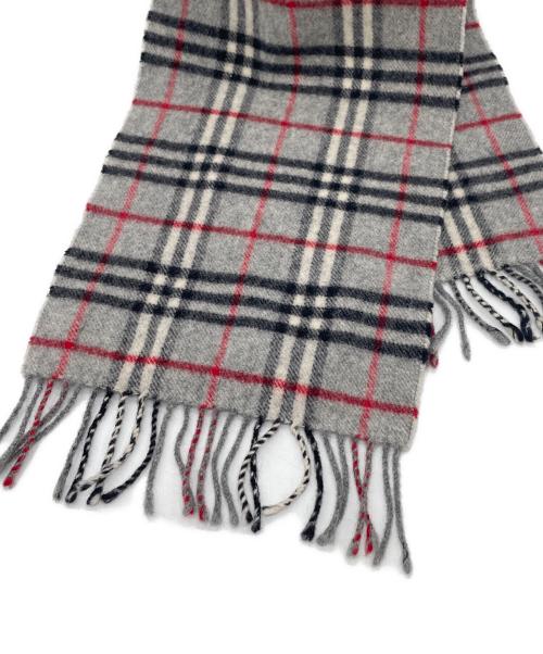 Burberry's（バーバリーズ）Burberry's (バーバリーズ) ノバチェックマフラー グレーの古着・服飾アイテム