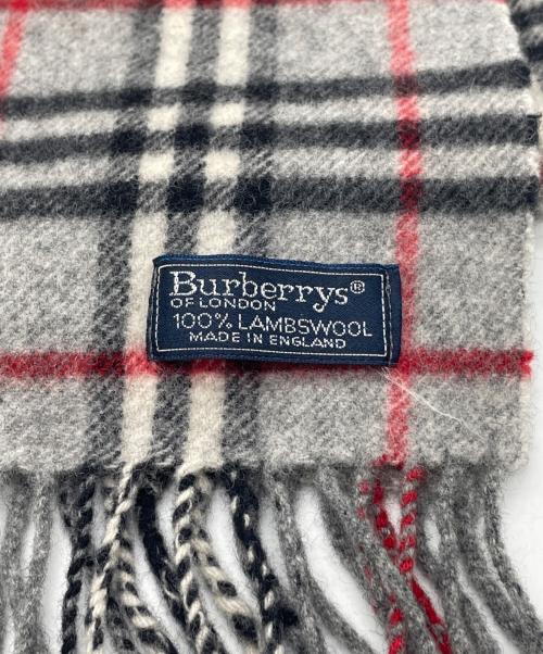 Burberry's（バーバリーズ）Burberry's (バーバリーズ) ノバチェックマフラー グレーの古着・服飾アイテム