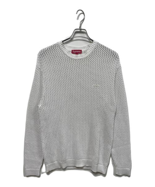 SUPREME（シュプリーム）SUPREME (シュプリーム) Open Knit Small Box Sweater ホワイト サイズ:Sの古着・服飾アイテム