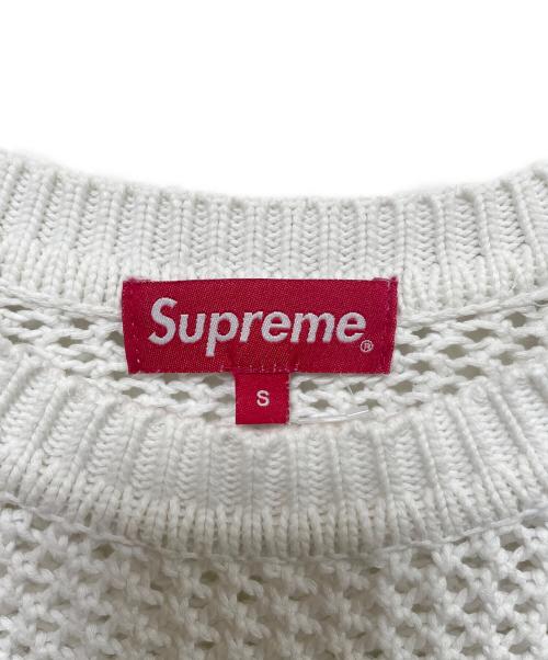 SUPREME（シュプリーム）SUPREME (シュプリーム) Open Knit Small Box Sweater ホワイト サイズ:Sの古着・服飾アイテム