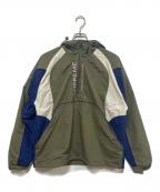 SUPREMEシュプリーム）の古着「Paneled Half Zip Pullover」｜カーキ×ネイビー