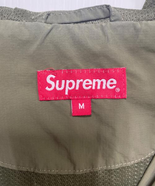 SUPREME（シュプリーム）SUPREME (シュプリーム) Paneled Half Zip Pullover カーキ×ネイビー サイズ:Mの古着・服飾アイテム