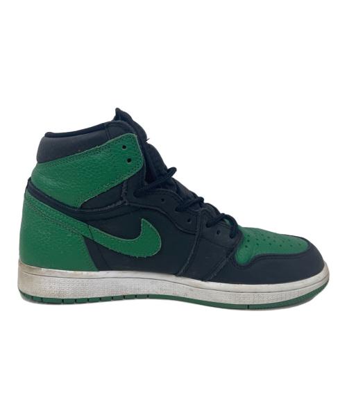 NIKE（ナイキ）NIKE (ナイキ) Nike Air Jordan 1 Retro High OG ブラック×グリーン サイズ:26の古着・服飾アイテム