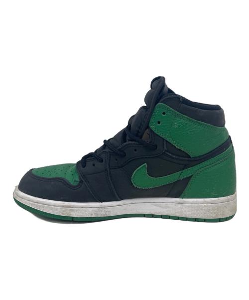 NIKE（ナイキ）NIKE (ナイキ) Nike Air Jordan 1 Retro High OG ブラック×グリーン サイズ:26の古着・服飾アイテム
