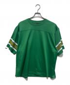 stussyステューシー）の古着「クラウンロゴ ゲームシャツ」｜グリーン