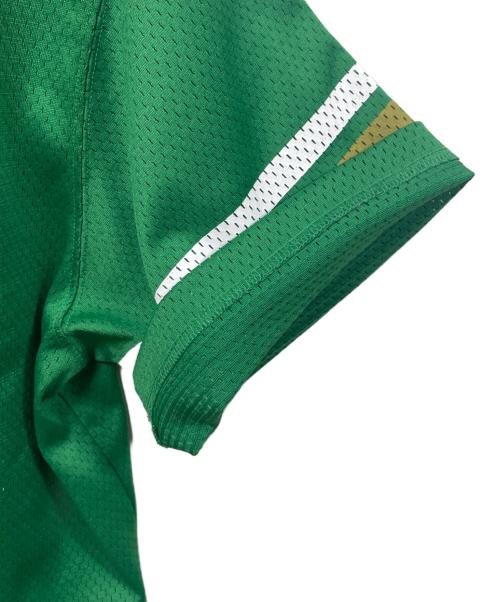 stussy（ステューシー）stussy (ステューシー) クラウンロゴ ゲームシャツ グリーン サイズ:Lの古着・服飾アイテム