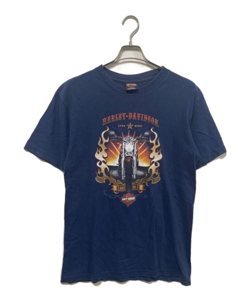HARLEY-DAVIDSON（ハーレーダビッドソン）HARLEY-DAVIDSON (ハーレーダビッドソン) Tシャツ ネイビー サイズ:Mの古着・服飾アイテム