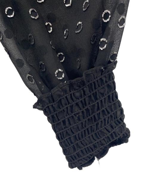 MICHAEL KORS（マイケル・コース）MICHAEL KORS (マイケルコース) メタリックロゴワンピース ブラック×シルバー サイズ:L 未使用品の古着・服飾アイテム