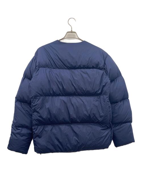 NEUTRAL WORKS（ニュートラルワークス）NEUTRAL WORKS (ニュートラルワークス) ノーカラーダウンジャケット ネイビー サイズ:Lの古着・服飾アイテム