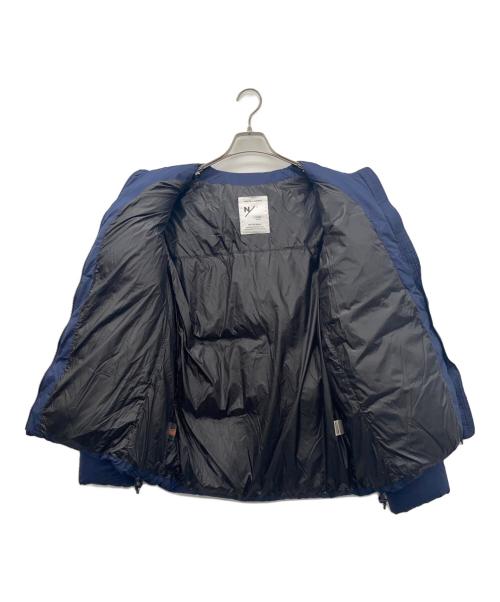 NEUTRAL WORKS（ニュートラルワークス）NEUTRAL WORKS (ニュートラルワークス) ノーカラーダウンジャケット ネイビー サイズ:Lの古着・服飾アイテム
