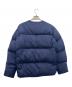 NEUTRAL WORKS (ニュートラルワークス) ノーカラーダウンジャケット ネイビー サイズ:L：13000円