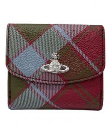 Vivienne Westwood（ヴィヴィアンウエストウッド）の古着「2つ折り財布」｜レッド×ブルー