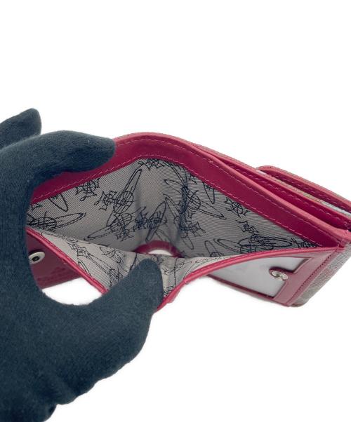 Vivienne Westwood（ヴィヴィアンウエストウッド）Vivienne Westwood (ヴィヴィアンウエストウッド) 2つ折り財布 レッド×ブルーの古着・服飾アイテム