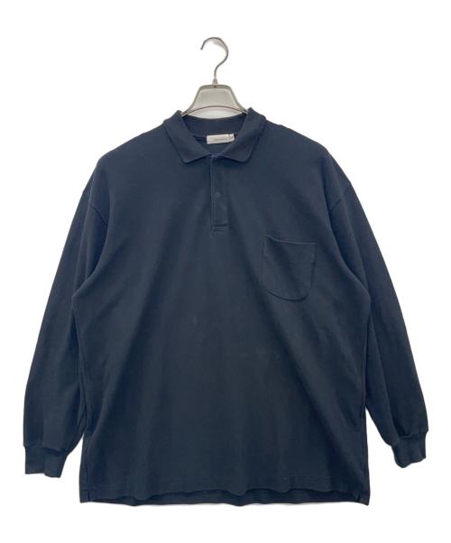 nanamica（ナナミカ）nanamica (ナナミカ) 長袖ポロシャツ ブラック サイズ:Mの古着・服飾アイテム