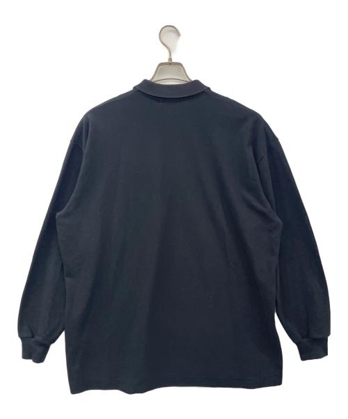 nanamica（ナナミカ）nanamica (ナナミカ) 長袖ポロシャツ ブラック サイズ:Mの古着・服飾アイテム