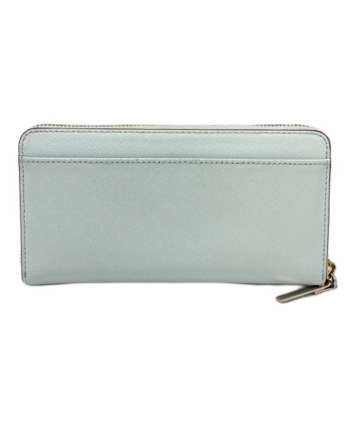 Kate Spade（ケイトスペード）Kate Spade (ケイトスペード) ラウンドファスナー財布 スカイブルーの古着・服飾アイテム