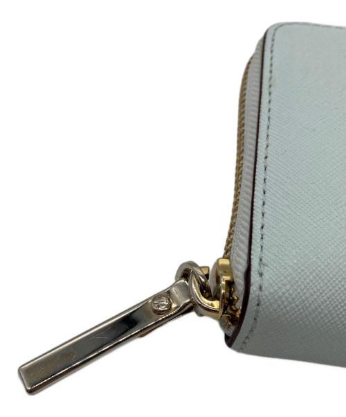 Kate Spade（ケイトスペード）Kate Spade (ケイトスペード) ラウンドファスナー財布 スカイブルーの古着・服飾アイテム