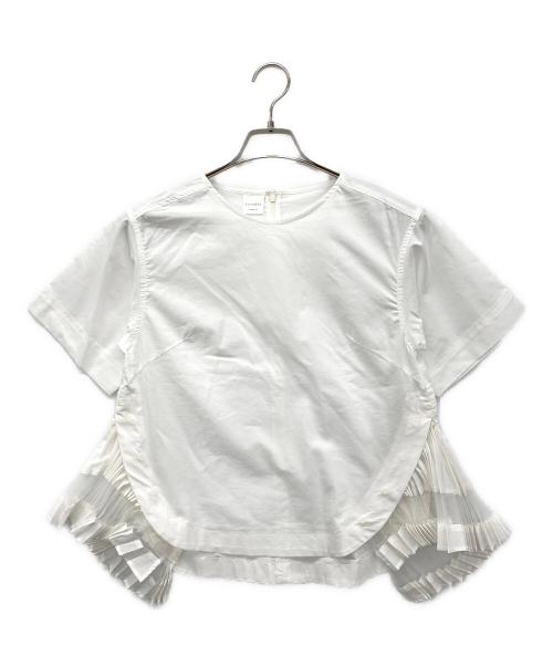 ELENDEEK（エレンディーク）ELENDEEK (エレンディーク) サイドプリーツブラウス ホワイト サイズ:Free 未使用品の古着・服飾アイテム