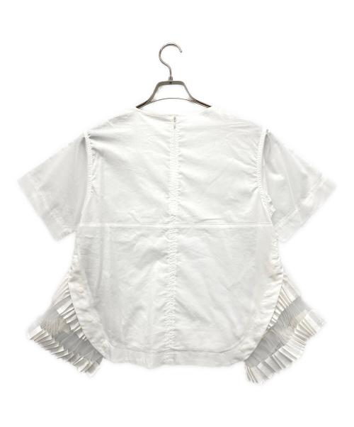 ELENDEEK（エレンディーク）ELENDEEK (エレンディーク) サイドプリーツブラウス ホワイト サイズ:Free 未使用品の古着・服飾アイテム