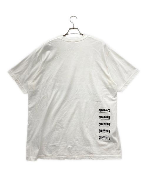 SUPREME（シュプリーム）SUPREME (シュプリーム) THRASHER (スラッシャー) Back Tail Tee ホワイト×レッド サイズ:XLの古着・服飾アイテム