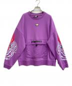 NIKEナイキ）の古着「3Rクルーフリーススウェット」｜パープル