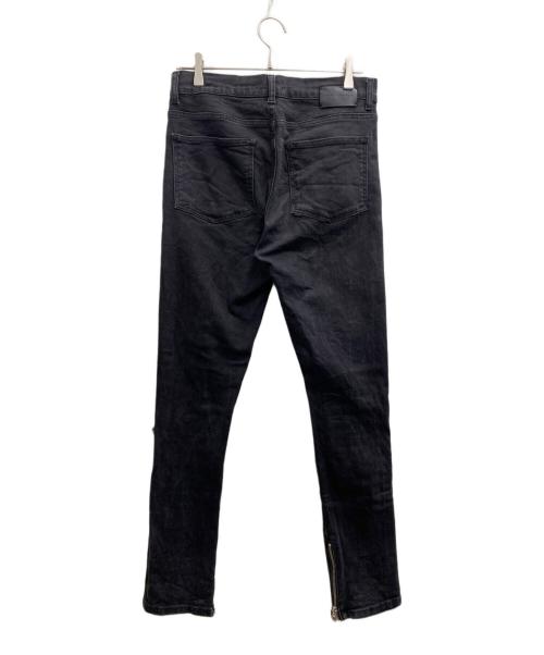 askyurself（アスクユアセルフ）askyurself (アスクユアセルフ) デニムパンツ ブラック サイズ:Mの古着・服飾アイテム