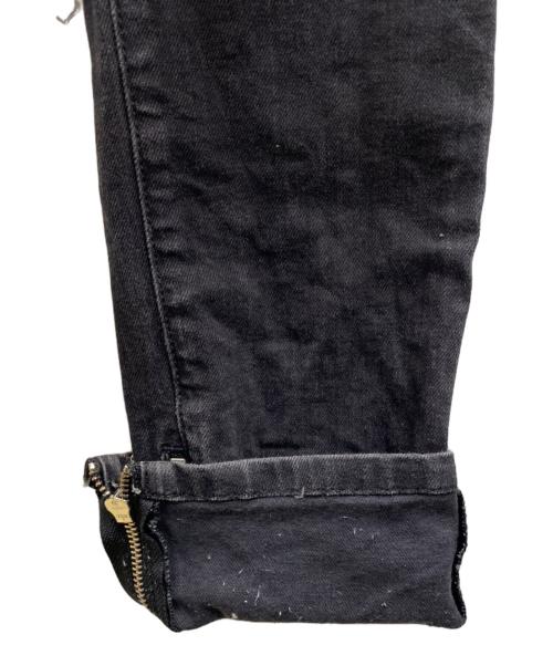 askyurself（アスクユアセルフ）askyurself (アスクユアセルフ) デニムパンツ ブラック サイズ:Mの古着・服飾アイテム