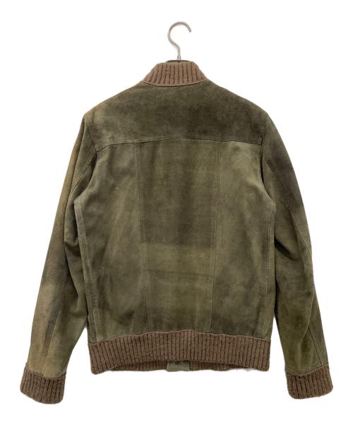 salvatore santoro（サルヴァトーレサントロ）salvatore santoro (サルヴァトーレサントロ) スウェードジャケット オリーブ サイズ:46の古着・服飾アイテム