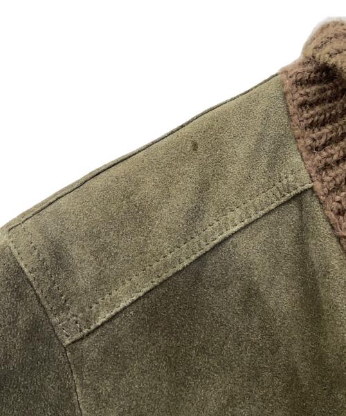 salvatore santoro（サルヴァトーレサントロ）salvatore santoro (サルヴァトーレサントロ) スウェードジャケット オリーブ サイズ:46の古着・服飾アイテム