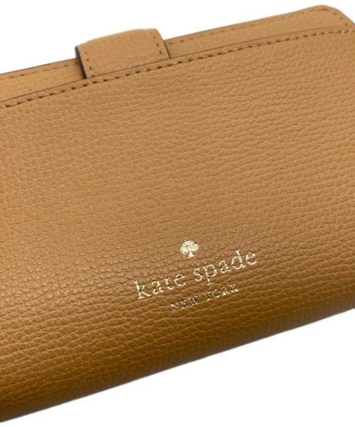 Kate Spade（ケイトスペード）Kate Spade (ケイトスペード) フィービー ターンロック ミディアム ウォレット ベージュ×ピンクの古着・服飾アイテム