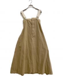 Sea Room lynn（シールームリン）の古着「フレアサロペットスカート」｜カーキ