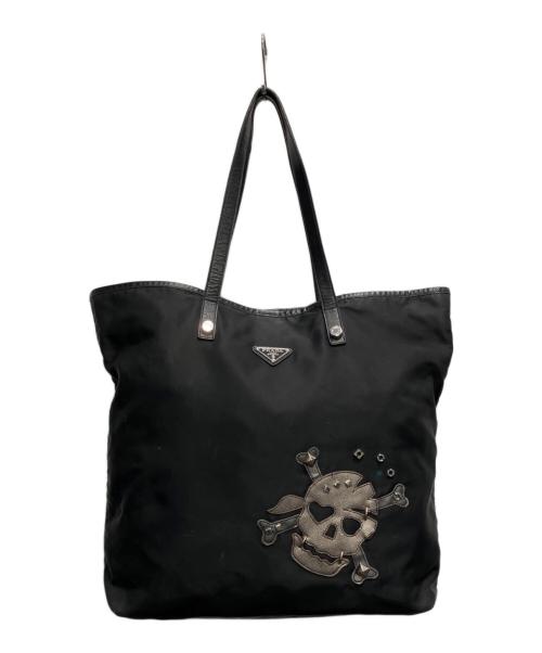 PRADA（プラダ）PRADA (プラダ) スカルトートバッグ ブラックの古着・服飾アイテム