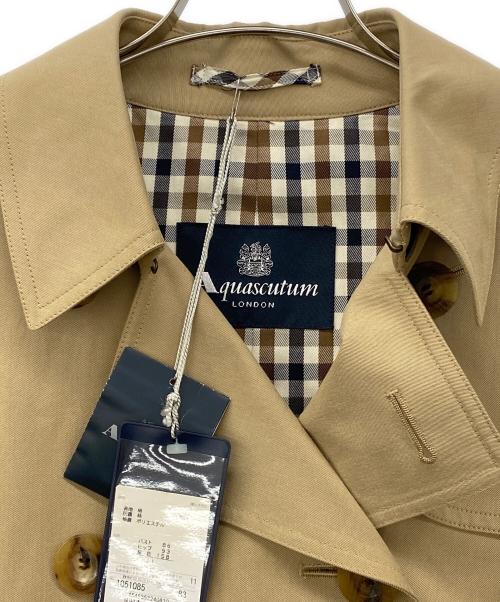 Aquascutum（アクアスキュータム）Aquascutum (アクアスキュータム) トレンチコート ベージュ サイズ:11 未使用品の古着・服飾アイテム