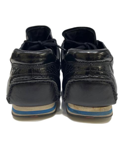 PRADA（プラダ）PRADA (プラダ) レザースニーカー ブラック サイズ:7の古着・服飾アイテム