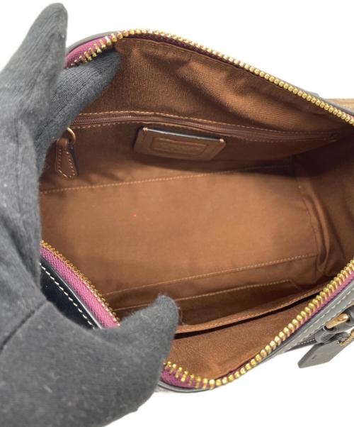 COACH（コーチ）COACH (コーチ) Disney (ディズニー) ローアン サッチェル・シグネチャー キャンバス・パッチ ブラウンの古着・服飾アイテム