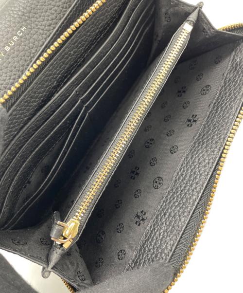 TORY BURCH（トリーバーチ）TORY BURCH (トリーバーチ) ショルダーウォレット ブラックの古着・服飾アイテム