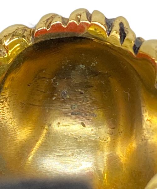 GUCCI（グッチ）GUCCI (グッチ) ライオンヘッドリング ゴールド サイズ:23の古着・服飾アイテム