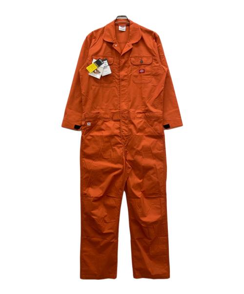 Dickies（ディッキーズ）Dickies (ディッキーズ) ストレッチ長袖ツナギ オレンジ サイズ:L 未使用品の古着・服飾アイテム
