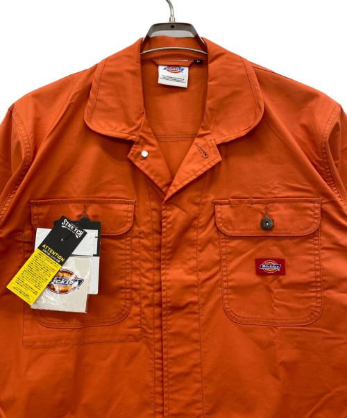Dickies（ディッキーズ）Dickies (ディッキーズ) ストレッチ長袖ツナギ オレンジ サイズ:L 未使用品の古着・服飾アイテム
