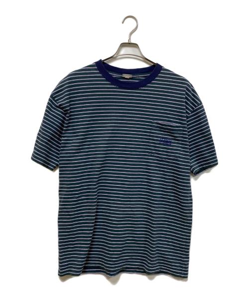 SEDAN ALL-PURPOSE（セダンオールパーパス）SEDAN ALL-PURPOSE (セダンオールパーパス) S/S Pocket Tee グリーン×ネイビー サイズ:Lの古着・服飾アイテム