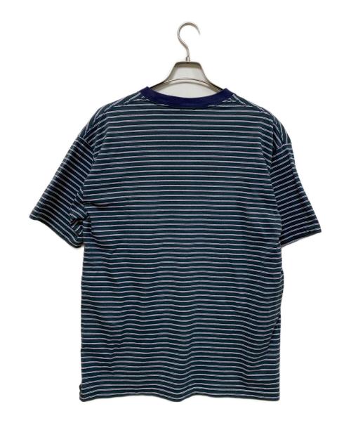 SEDAN ALL-PURPOSE（セダンオールパーパス）SEDAN ALL-PURPOSE (セダンオールパーパス) S/S Pocket Tee グリーン×ネイビー サイズ:Lの古着・服飾アイテム