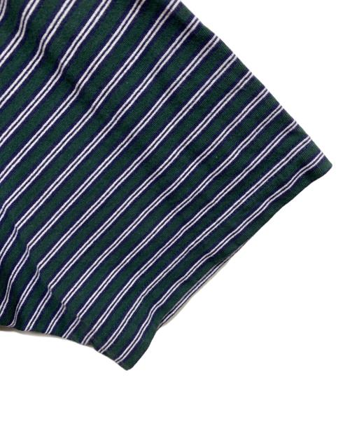 SEDAN ALL-PURPOSE（セダンオールパーパス）SEDAN ALL-PURPOSE (セダンオールパーパス) S/S Pocket Tee グリーン×ネイビー サイズ:Lの古着・服飾アイテム