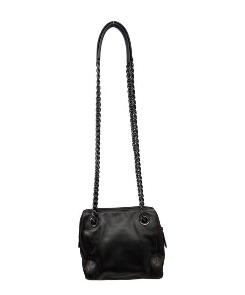 PRADA（プラダ）PRADA (プラダ) チェーンショルダーバッグ ブラックの古着・服飾アイテム