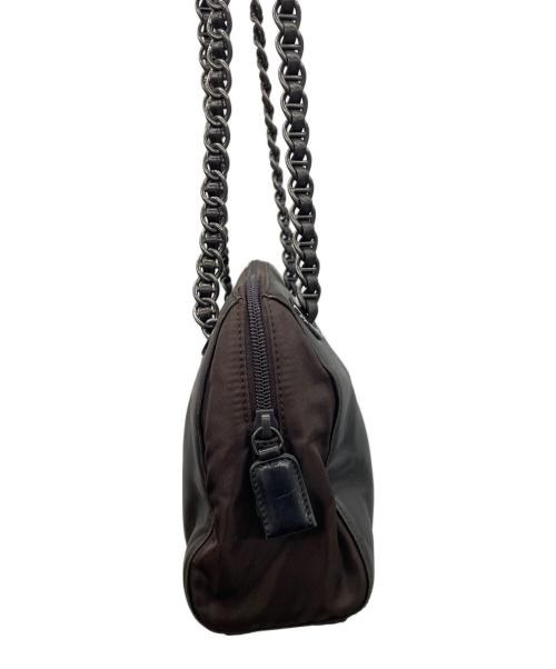 PRADA（プラダ）PRADA (プラダ) チェーンショルダーバッグ ブラックの古着・服飾アイテム