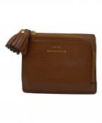 ANYA HINDMARCHアニヤ・ハインドマーチ）の古着「3つ折り財布」｜ブラウン