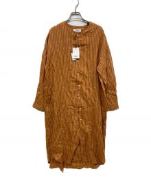 Gymphlex（ジムフレックス）の古着「シャツワンピース」｜ブラウン