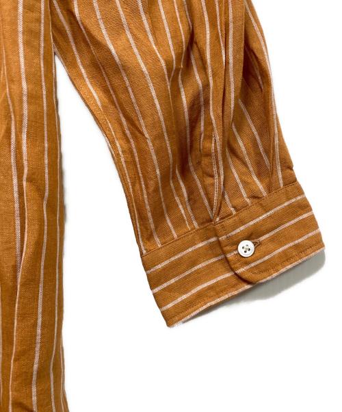 Gymphlex（ジムフレックス）Gymphlex (ジムフレックス) シャツワンピース ブラウン サイズ:14の古着・服飾アイテム